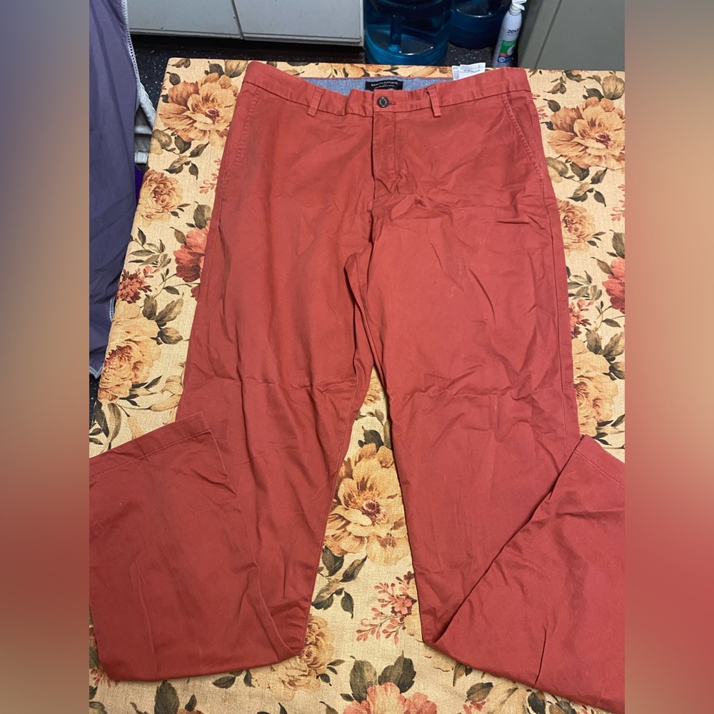 Banana republic Fulton skinny chino Sz 35 x 34 reddish